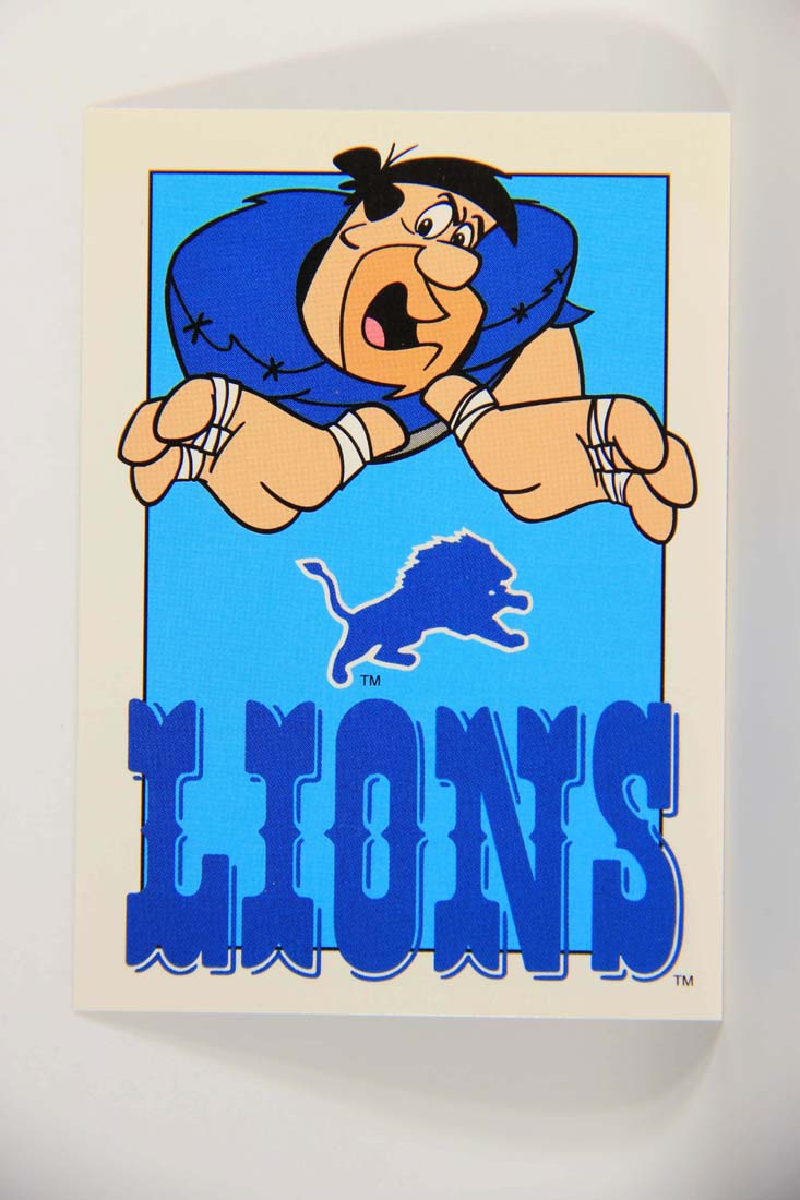The Flintstones NFL 1993 Trading Card #64 Detroit Lions ENG L014259