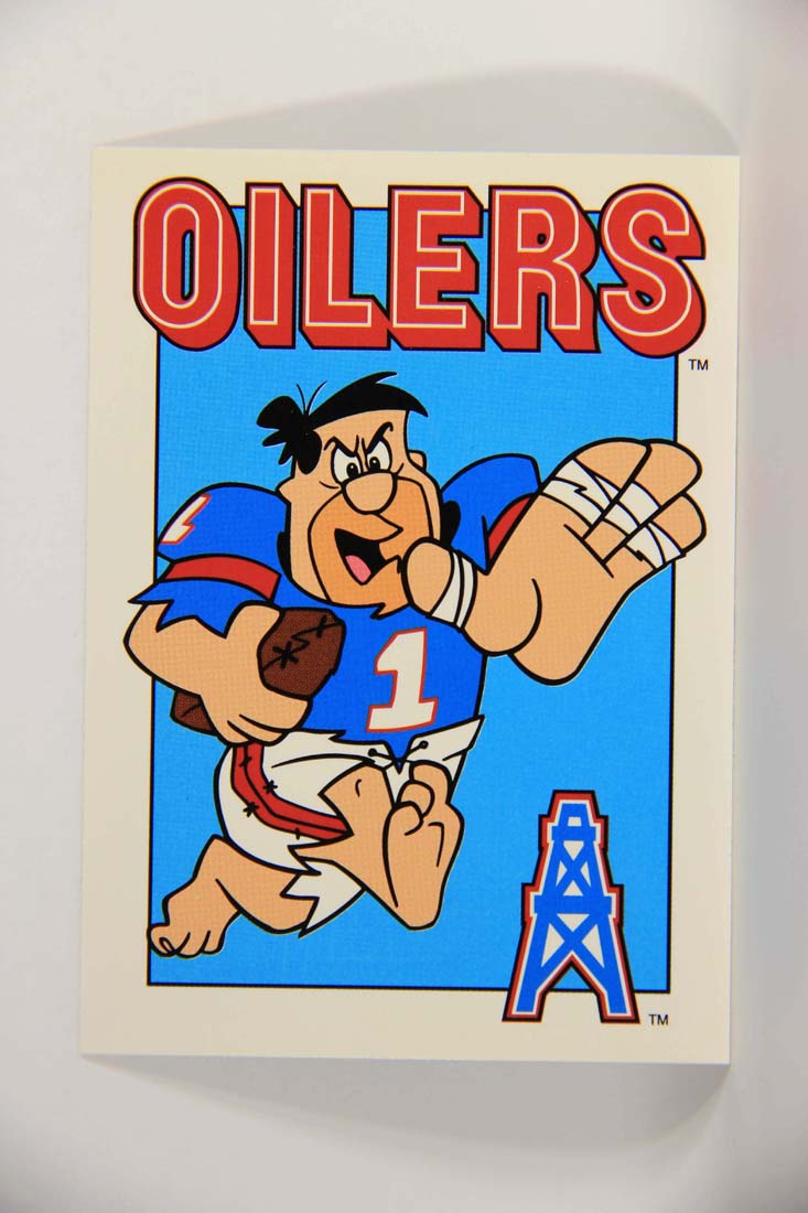 The Flintstones NFL 1993 Trading Card #66 Houston Oilers ENG L014261
