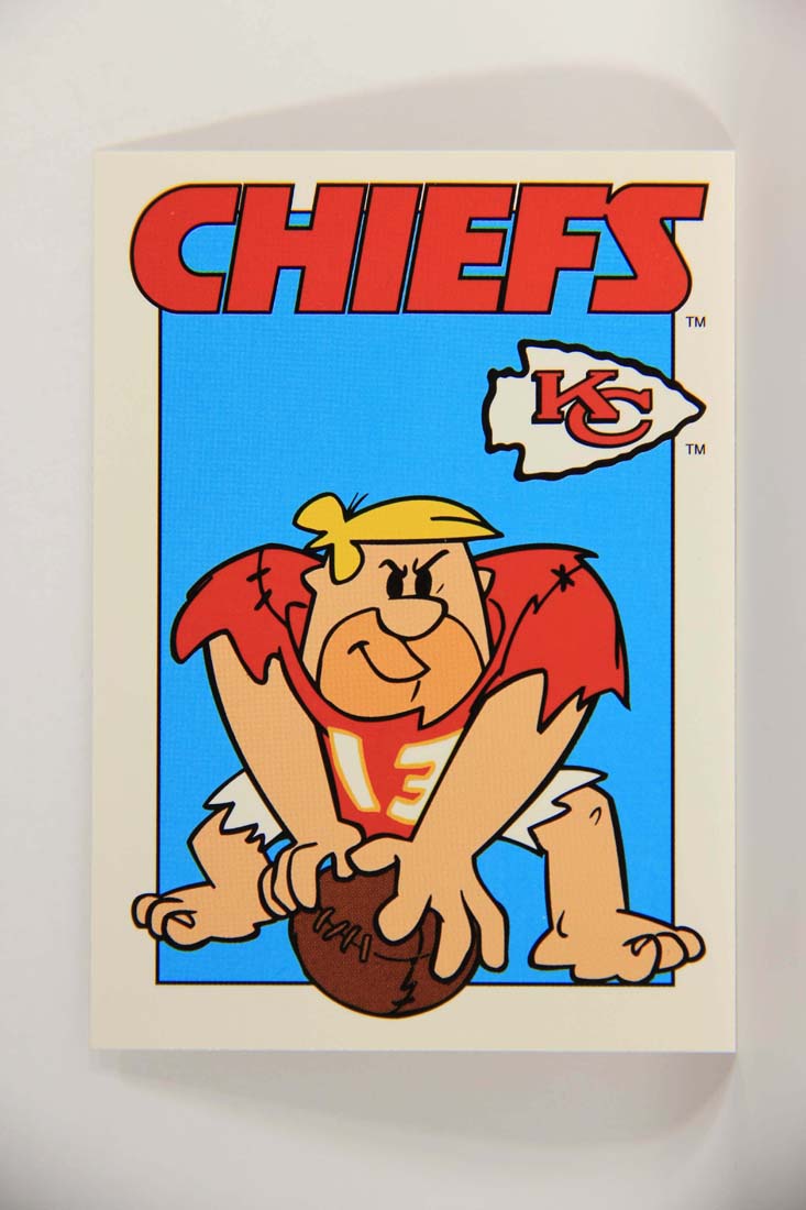 The Flintstones NFL 1993 Trading Card #68 Kansas City Chiefs ENG L014263
