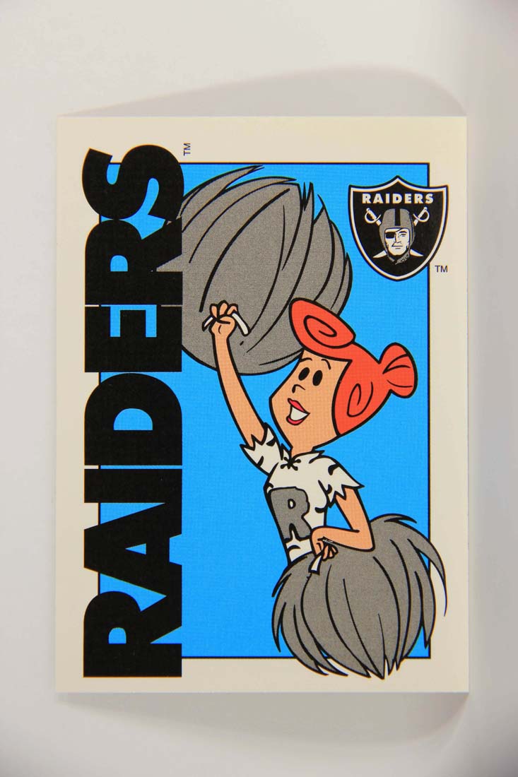 The Flintstones NFL 1993 Trading Card #69 LA Raiders ENG L014264
