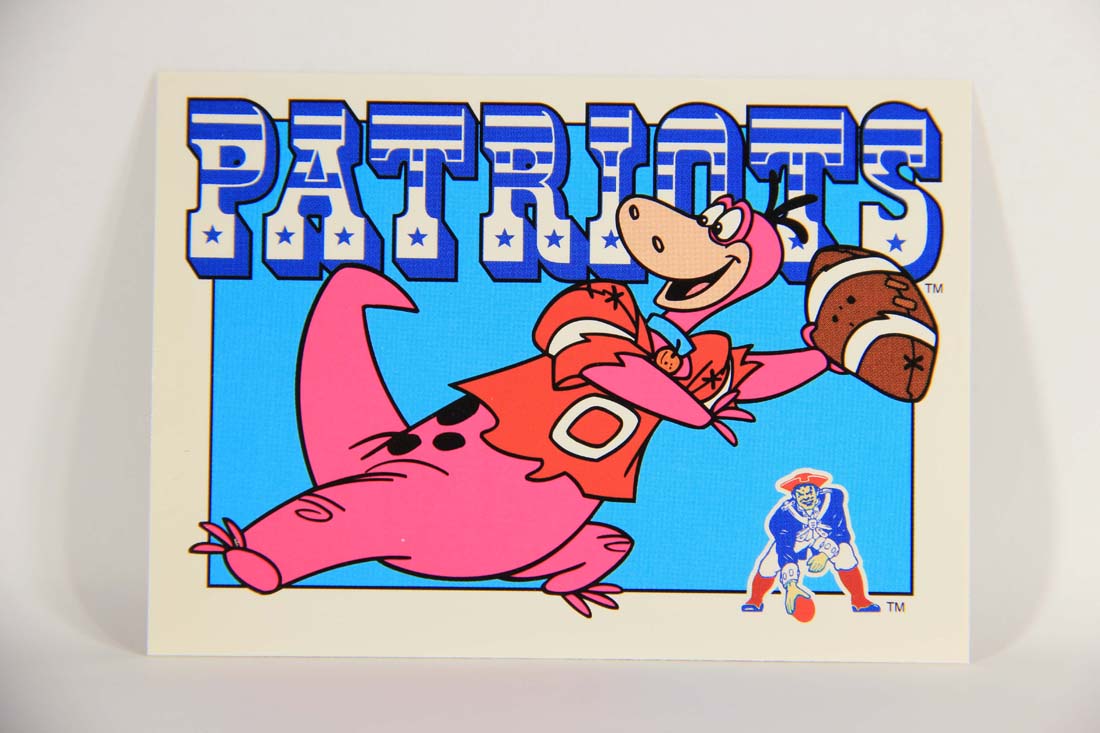 The Flintstones NFL 1993 Trading Card #73 New England Patriots ENG L014268
