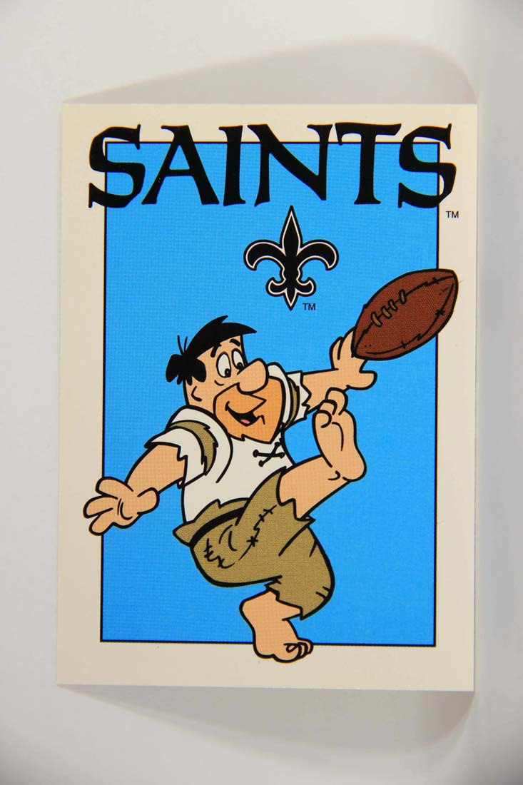 The Flintstones NFL 1993 Trading Card #74 New Orleans Saints ENG L014269