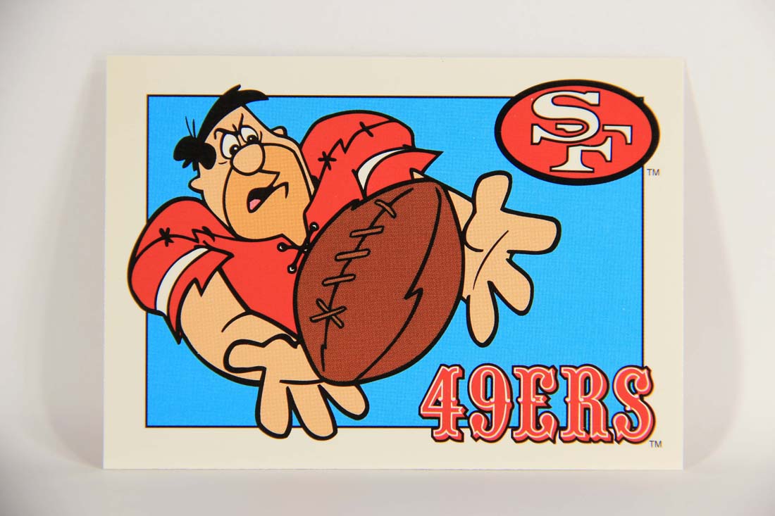 The Flintstones NFL 1993 Trading Card #81 San Francisco 49ers ENG L014276