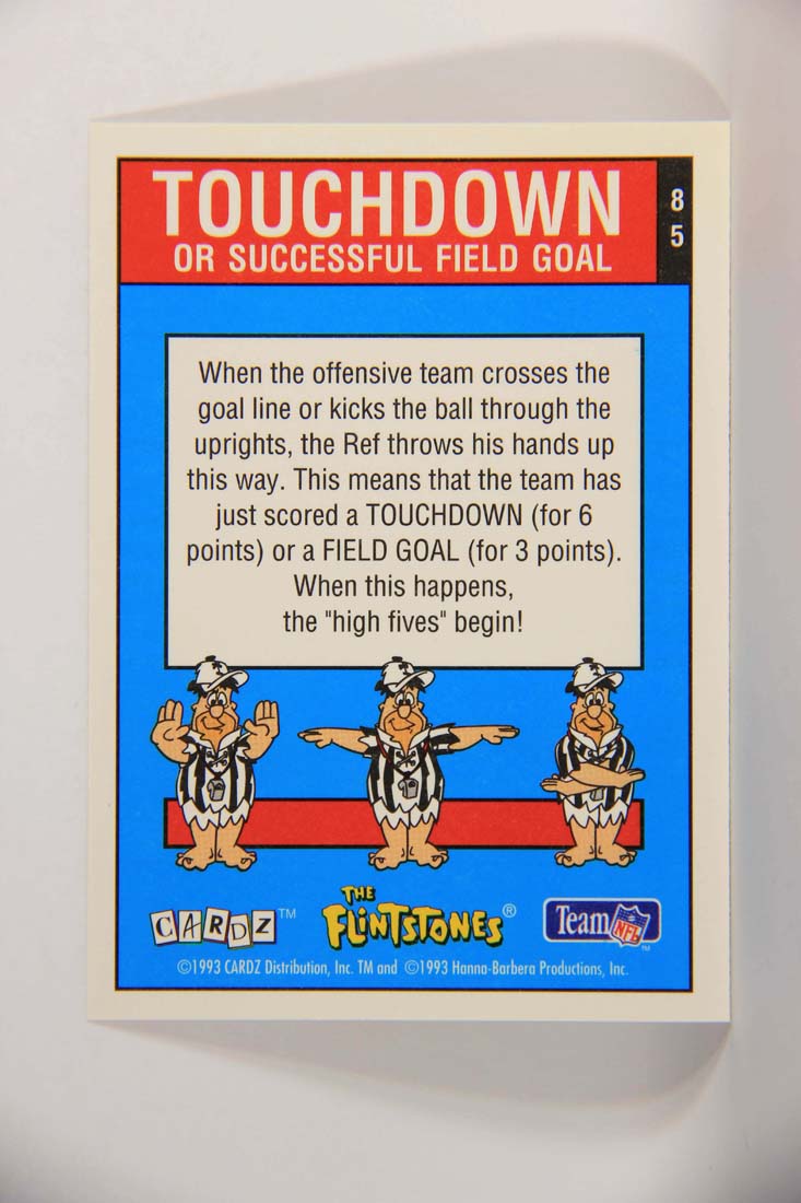 The Flintstones NFL 1993 Trading Card #85 Touchdown Or Successful Field Goal ENG L014280