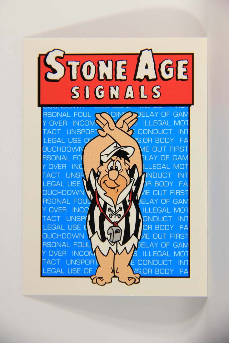 The Flintstones NFL 1993 Trading Card #86 Time Out ENG L014281