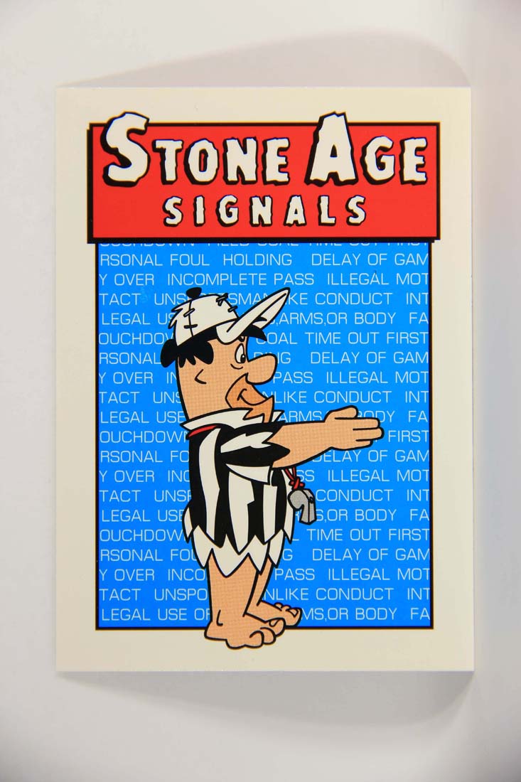 The Flintstones NFL 1993 Trading Card #87 First Down ENG L014282