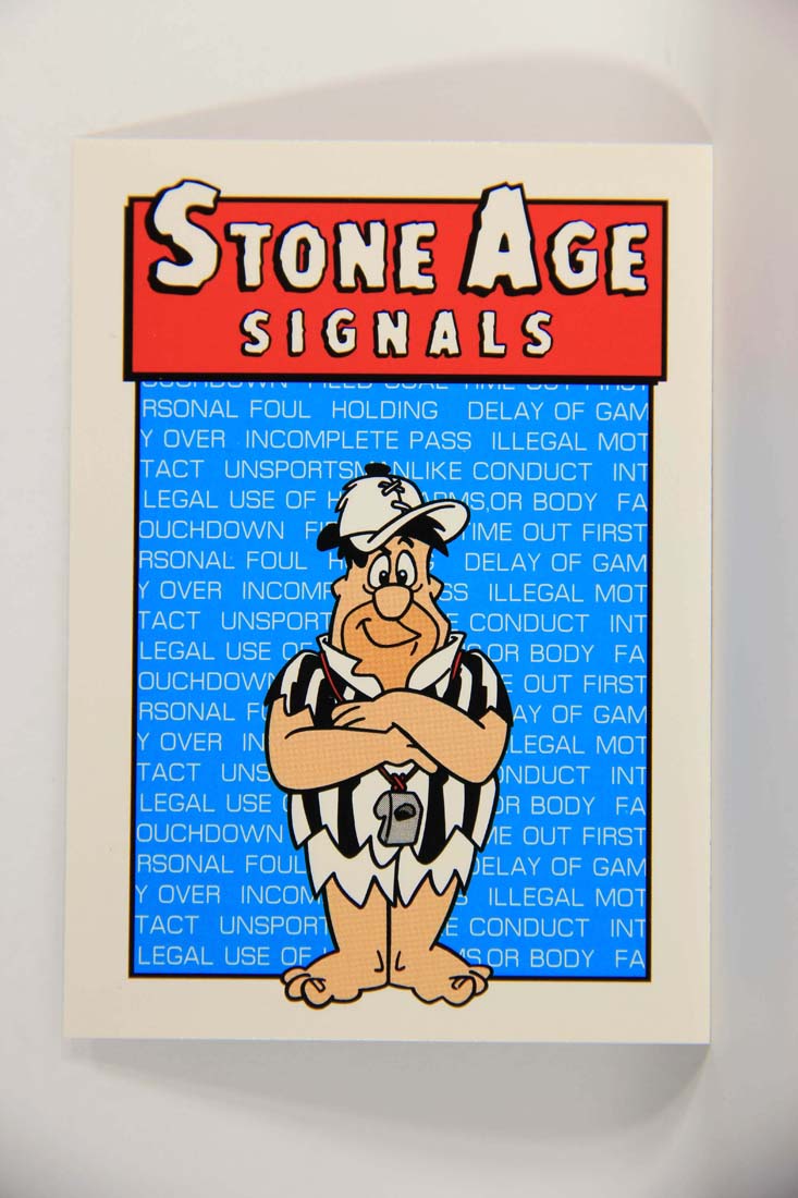 The Flintstones NFL 1993 Trading Card #89 Delay Of Game ENG L014284