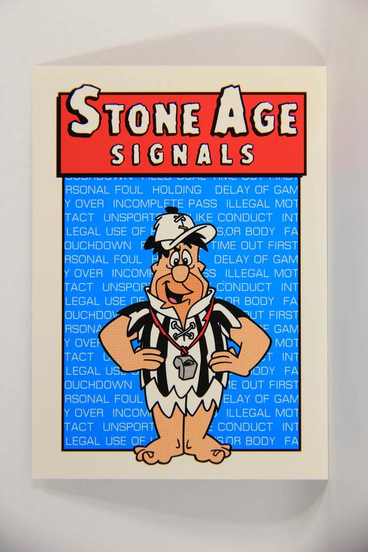 The Flintstones NFL 1993 Trading Card #90 Offsides Or Encroachment ENG L014285