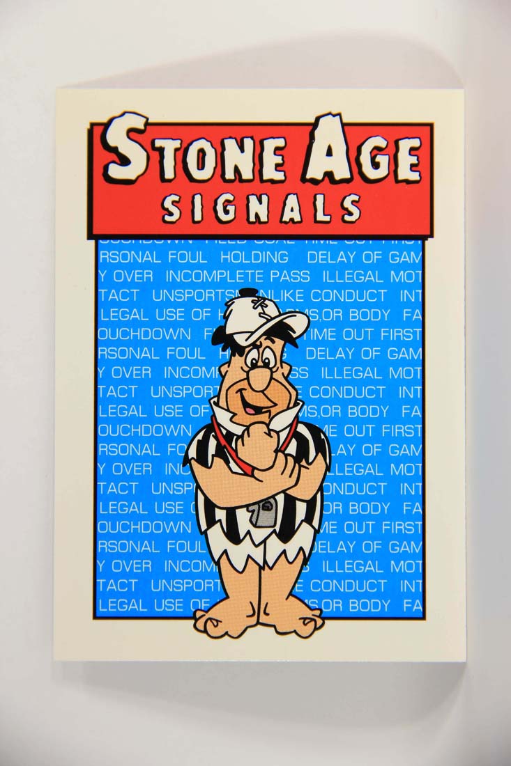 The Flintstones NFL 1993 Trading Card #91 Holding ENG L014286