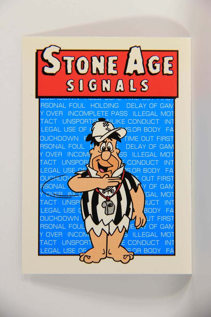 The Flintstones NFL 1993 Trading Card #92 Illegal Motion ENG L014287