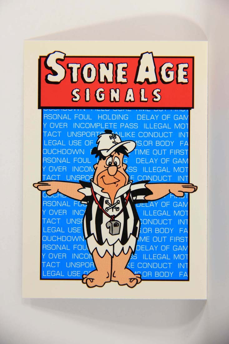 The Flintstones NFL 1993 Trading Card #93 Unsportsmanlike Conduct ENG L014288