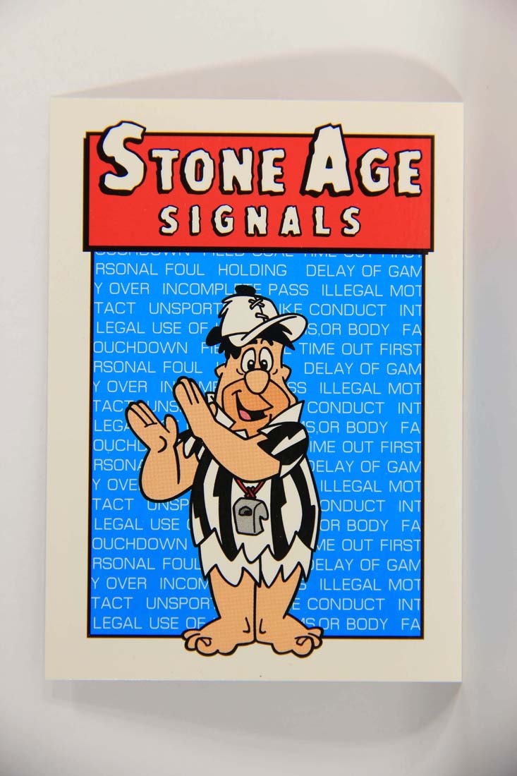 The Flintstones NFL 1993 Trading Card #95 Intentional Grounding Of A Pass ENG L014290