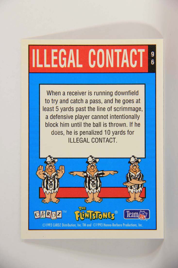 The Flintstones NFL 1993 Trading Card #96 Illegal Contact ENG L014291