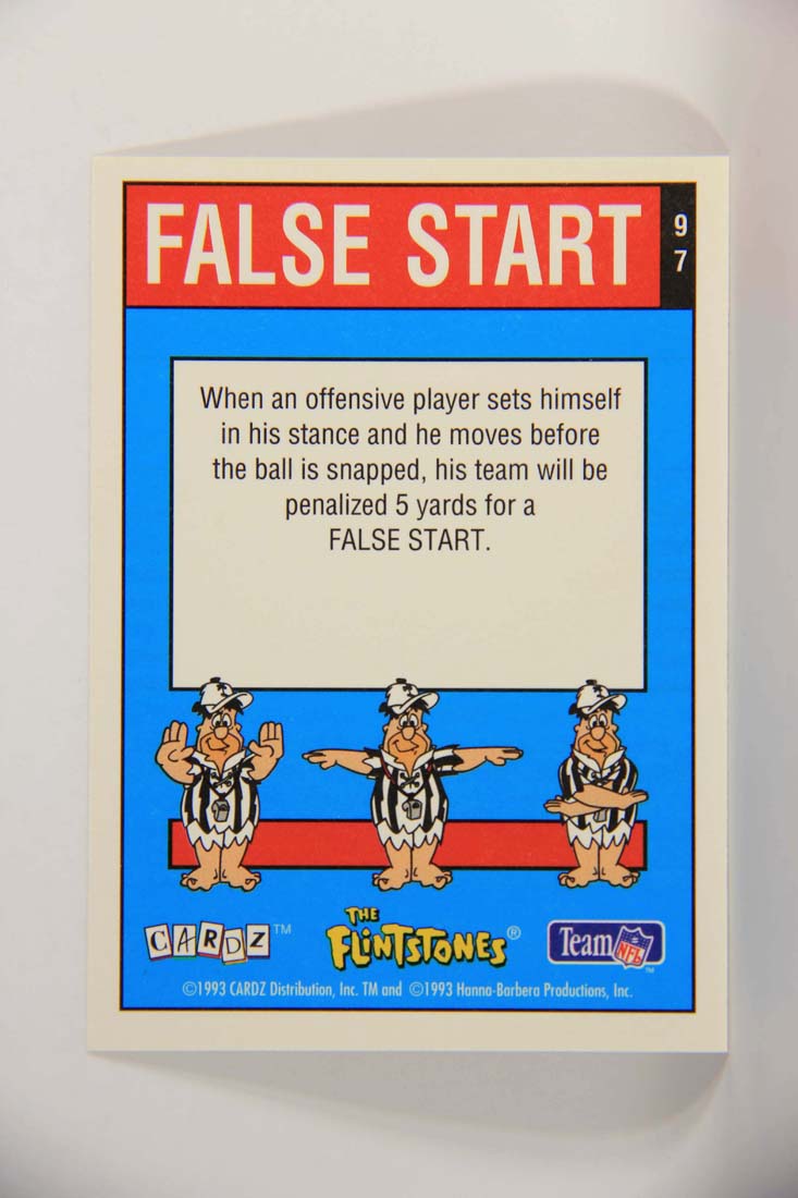 The Flintstones NFL 1993 Trading Card #97 False Start ENG L014292