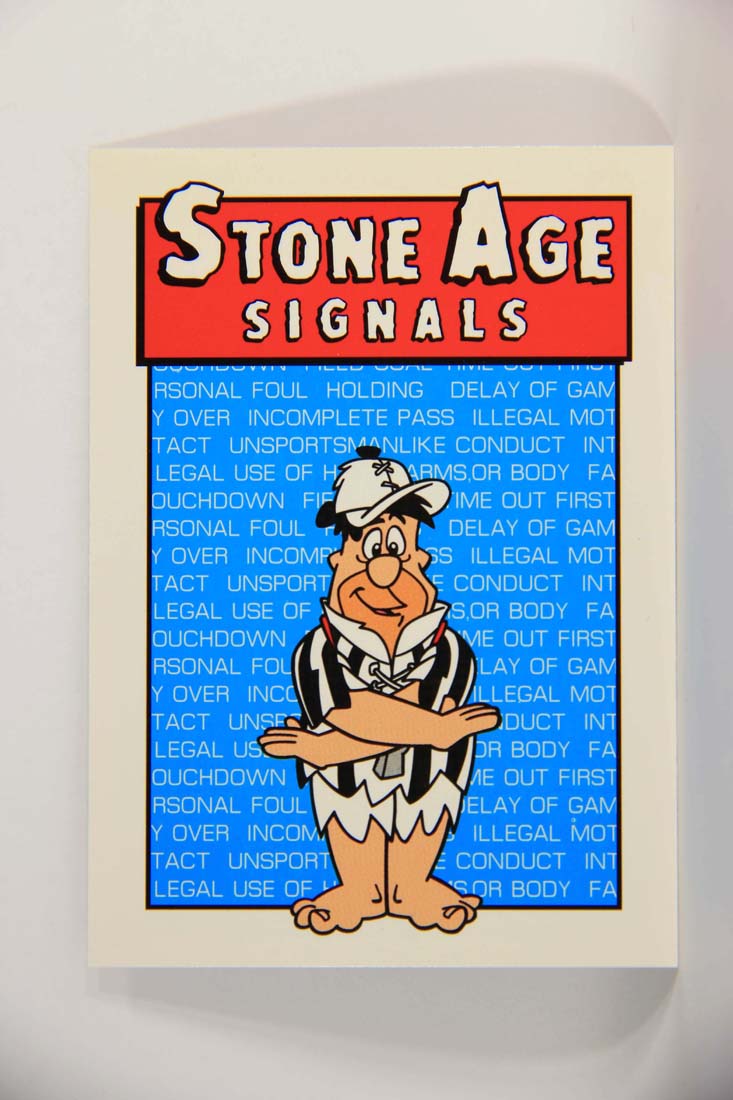 The Flintstones NFL 1993 Trading Card #100 Incomplete Pass Or Refused Penalty ENG L014295