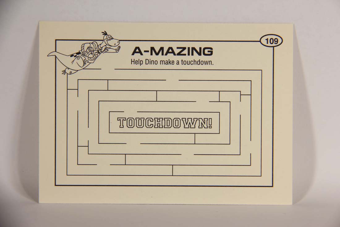 The Flintstones NFL 1993 Trading Card #109 A-Mazing ENG L014304