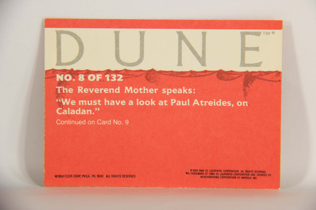 Dune 1984 Trading Card #8 Reverend Mother Gaius Helen Mohiam L014313