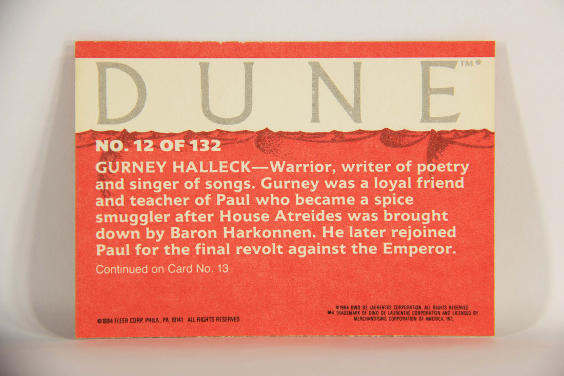 Dune 1984 Trading Card #12 Gurney Halleck L014317