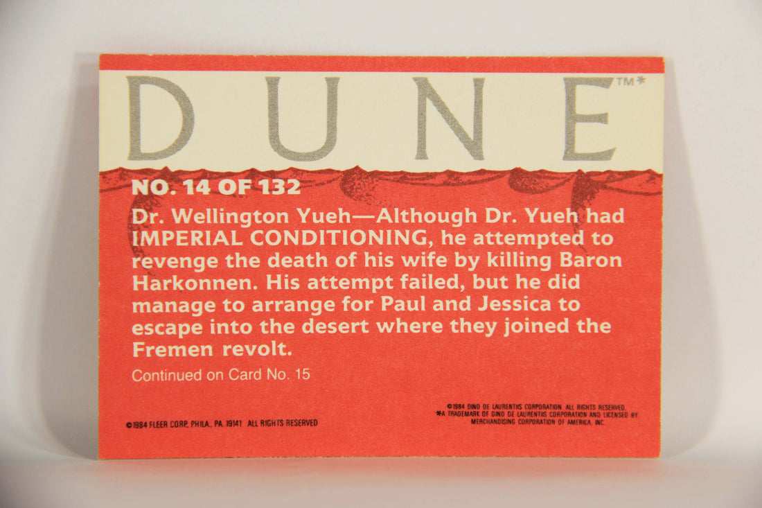 Dune 1984 Trading Card #14 Dr Yueh L014319