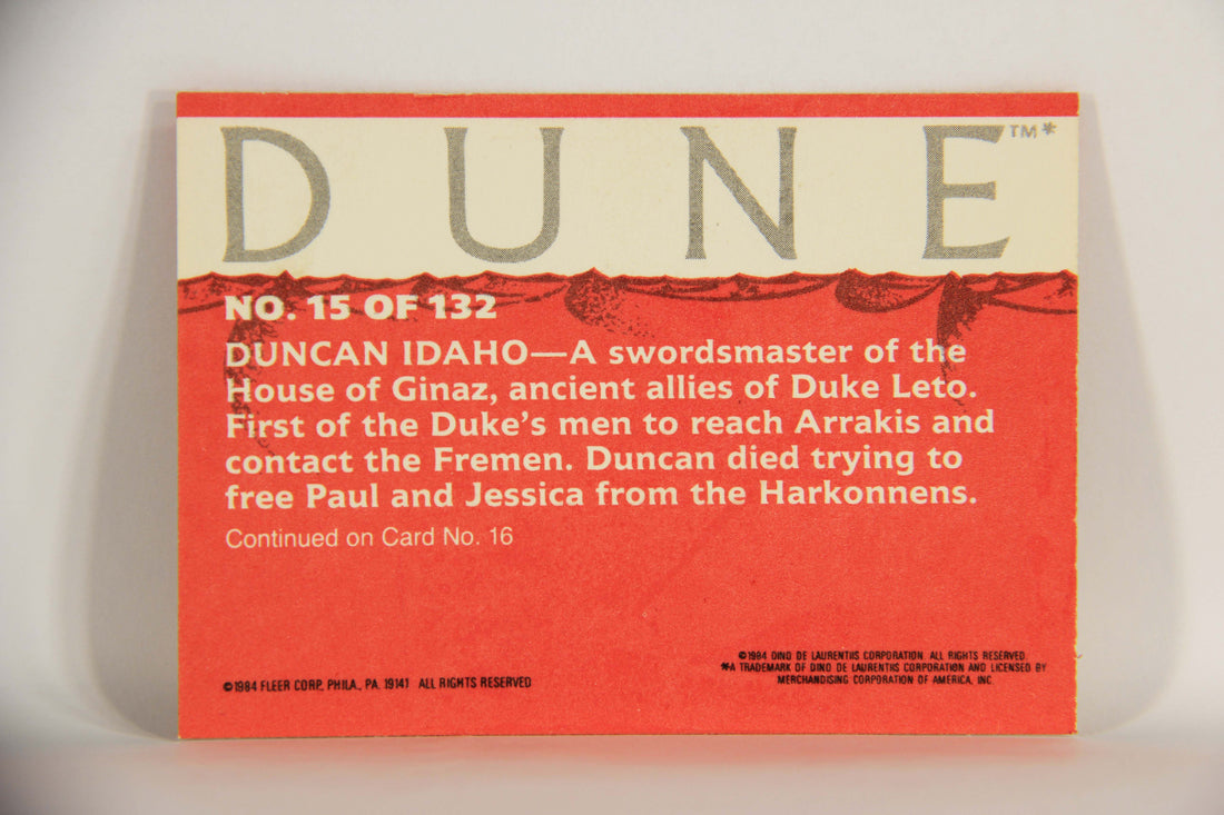 Dune 1984 Trading Card #15 Duncan Idaho L014320