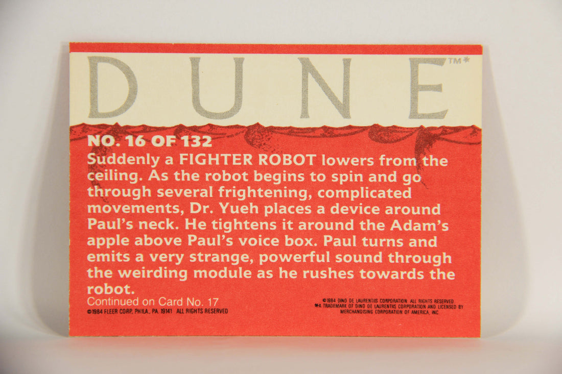 Dune 1984 Trading Card #16 Practice With A Fighter Robot L014321