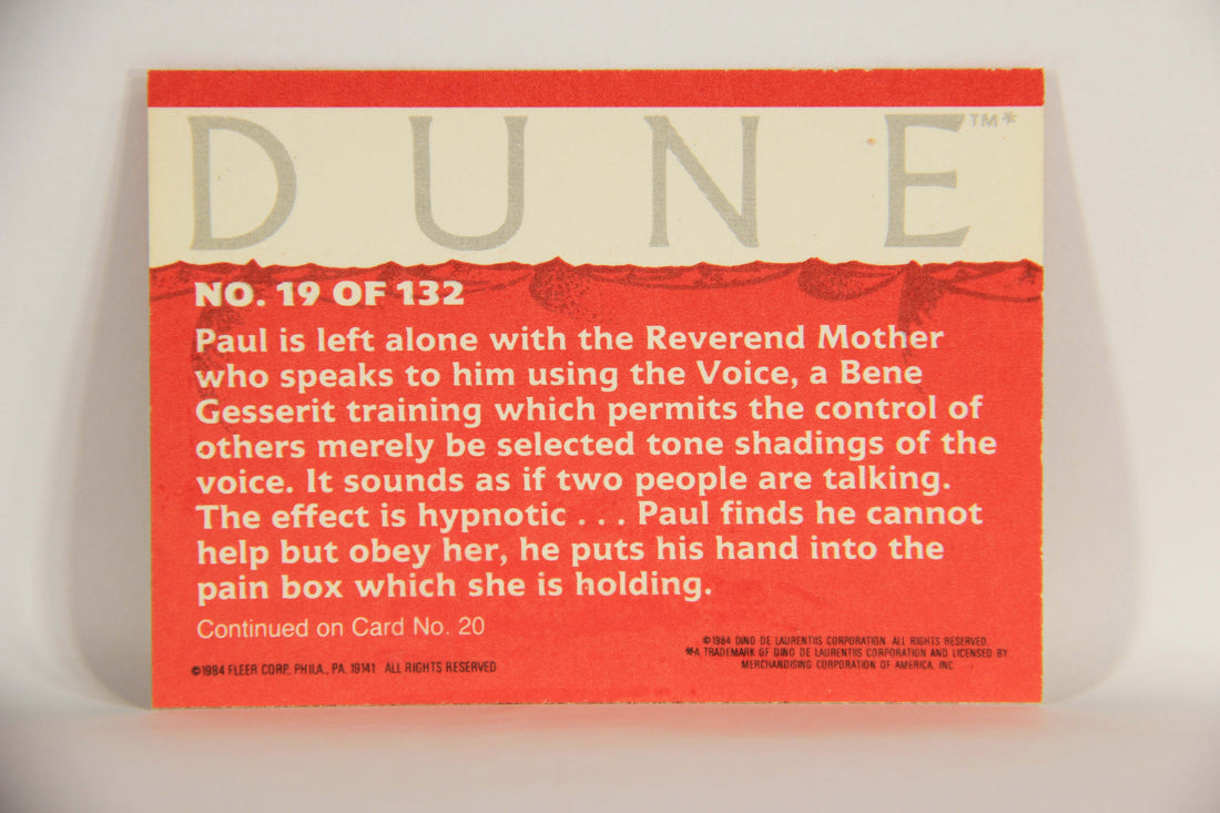 Dune 1984 Trading Card #19 Paul Meets The Reverend Mother Mohiam L014324