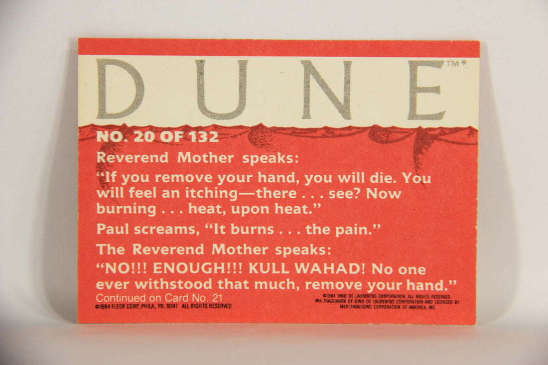 Dune 1984 Trading Card #20 The Test L014325
