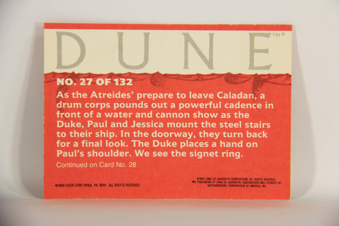 Dune 1984 Trading Card #27 Farewell To Caladan L014332
