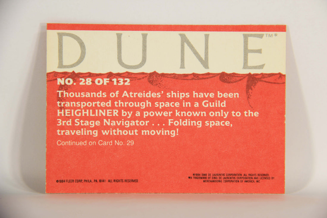Dune 1984 Trading Card #28 Atreides Ships Land At Arrakeen L014333
