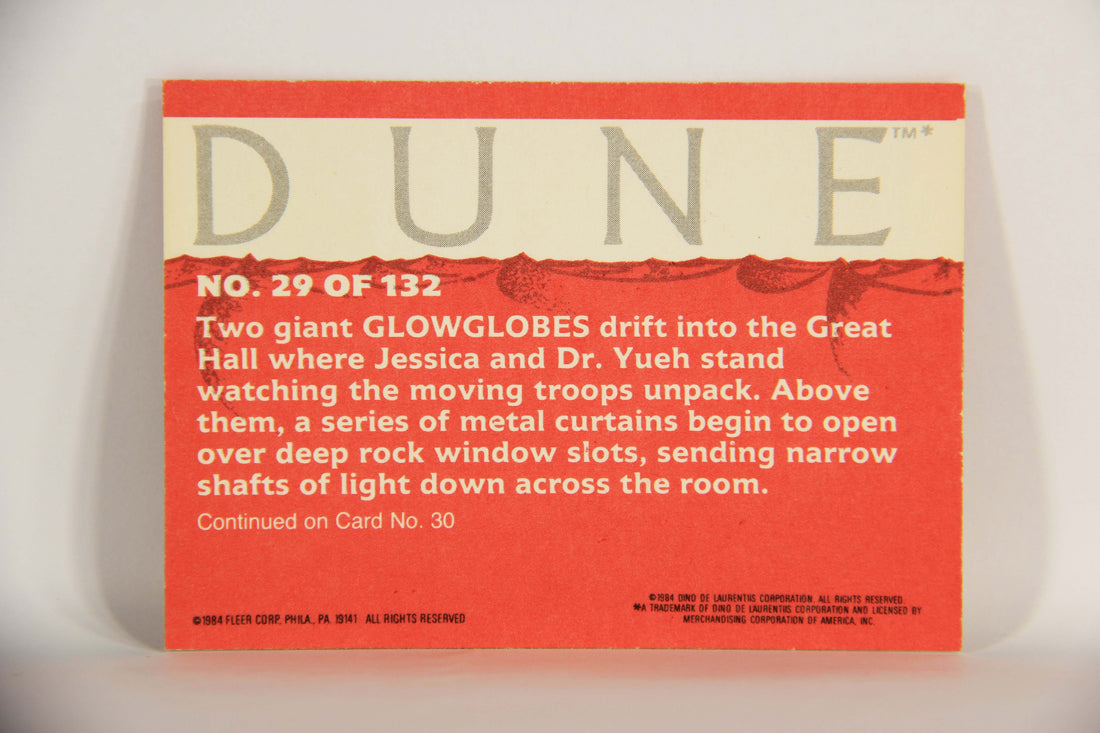 Dune 1984 Trading Card #29 Unpacking In The Great Hall L014334