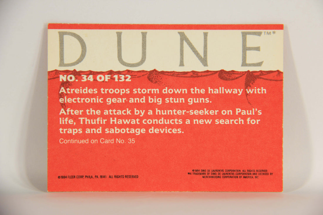 Dune 1984 Trading Card #34 Searching For More Traps L014339