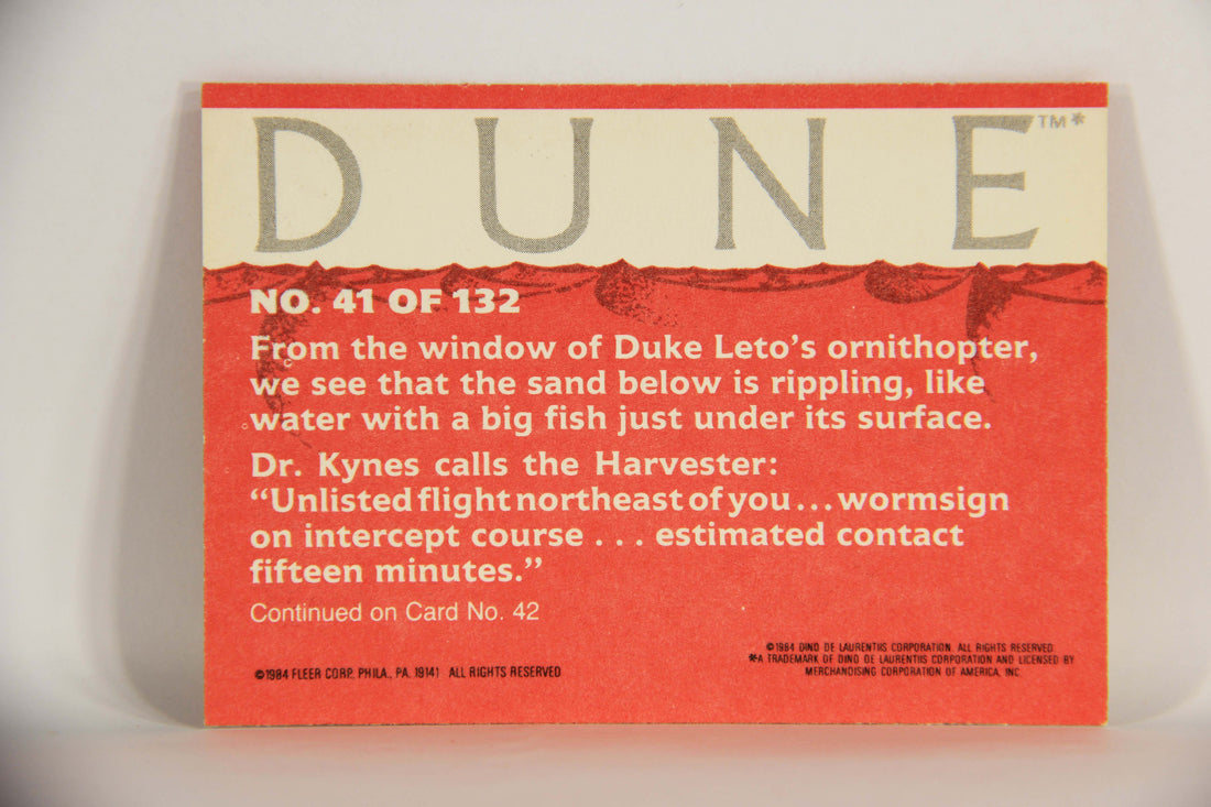 Dune 1984 Trading Card #41 Wormsign L014346