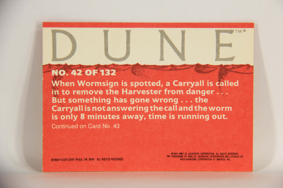 Dune 1984 Trading Card #42 Carryall L014347