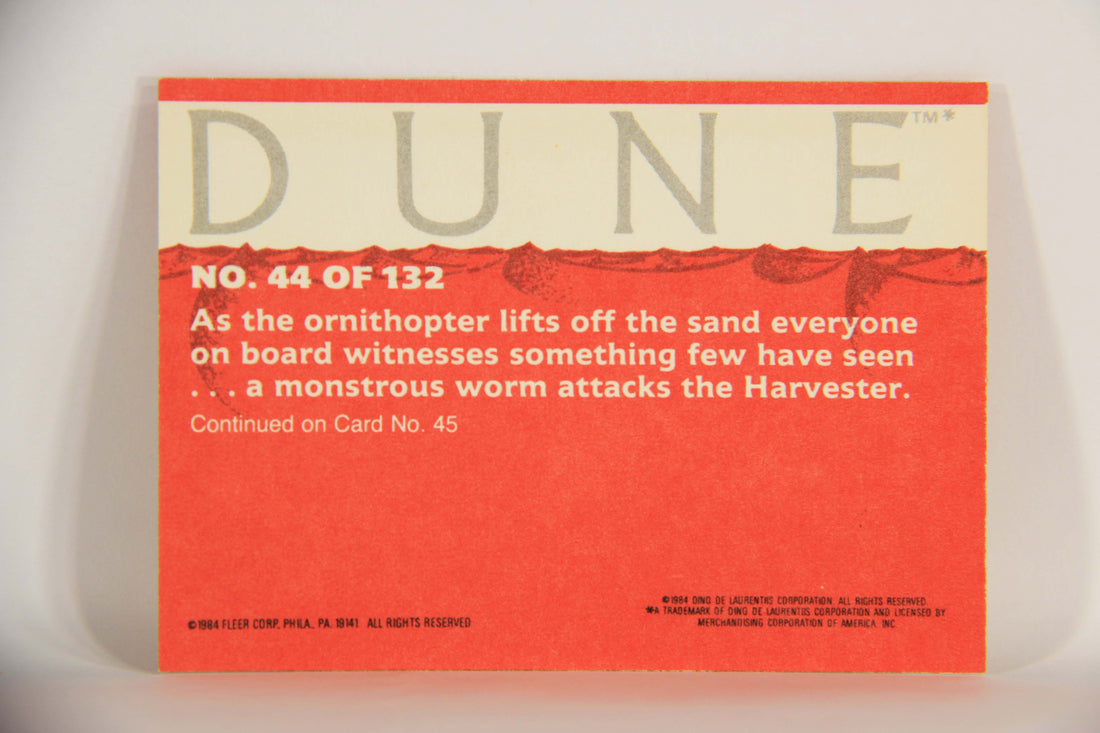 Dune 1984 Trading Card #44 The Worm Attacks L014349