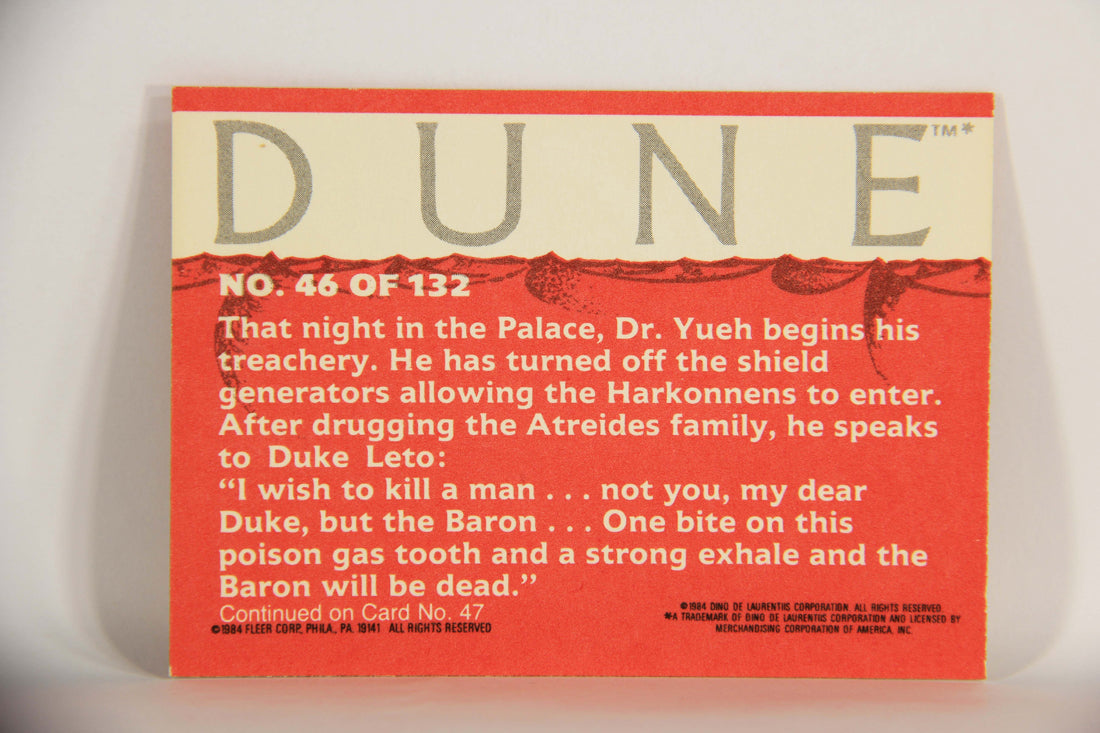 Dune 1984 Trading Card #46 The Treachery Begins L014351