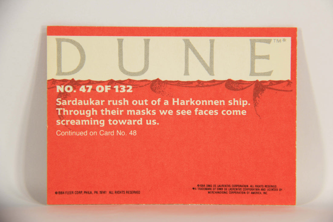 Dune 1984 Trading Card #47 The Fierce Sardaukar Attack L014352