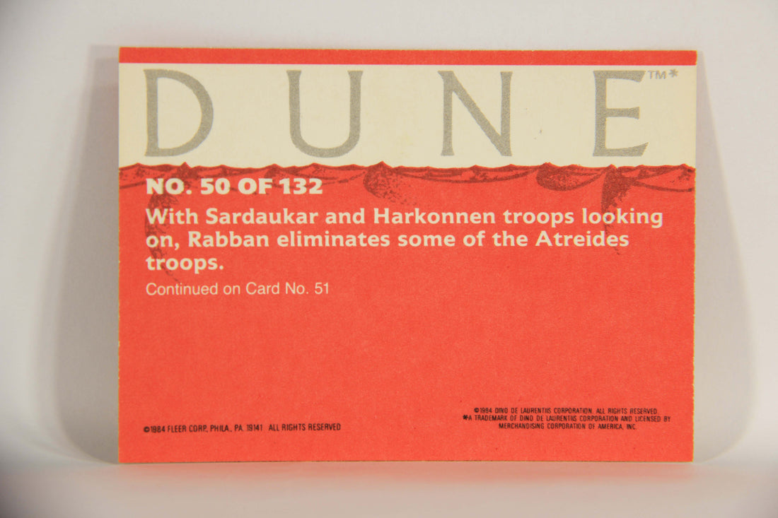 Dune 1984 Trading Card #50 Rabban On The Bridge L014355