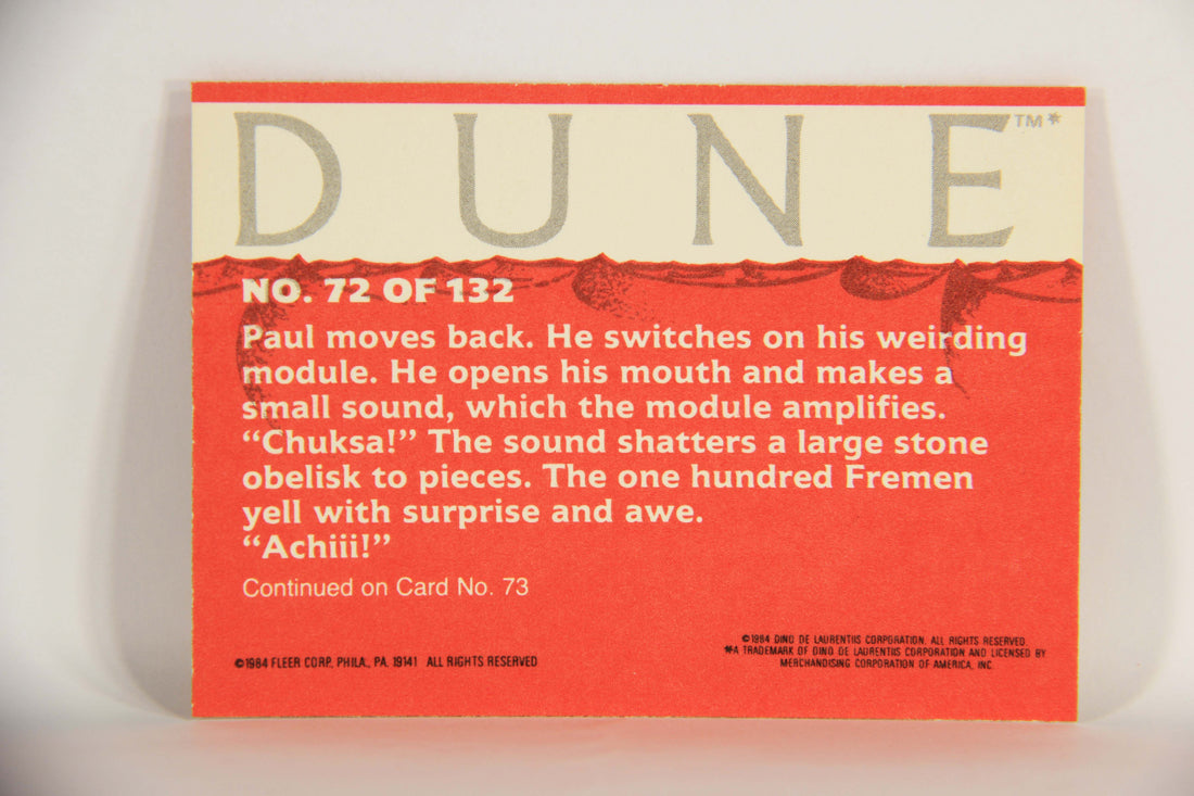 Dune 1984 Trading Card #72 Chuksa L014377