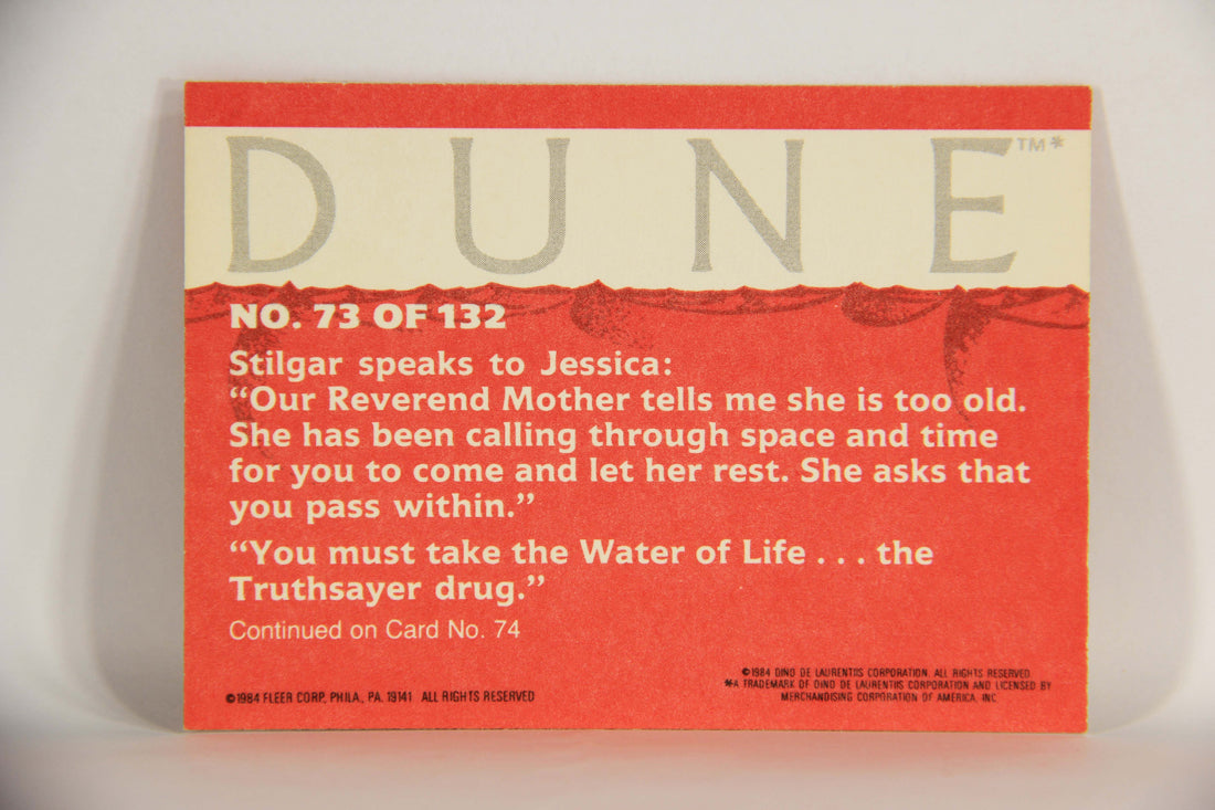 Dune 1984 Trading Card #73 Stilgar Asks Jessica To Pass Within L014378
