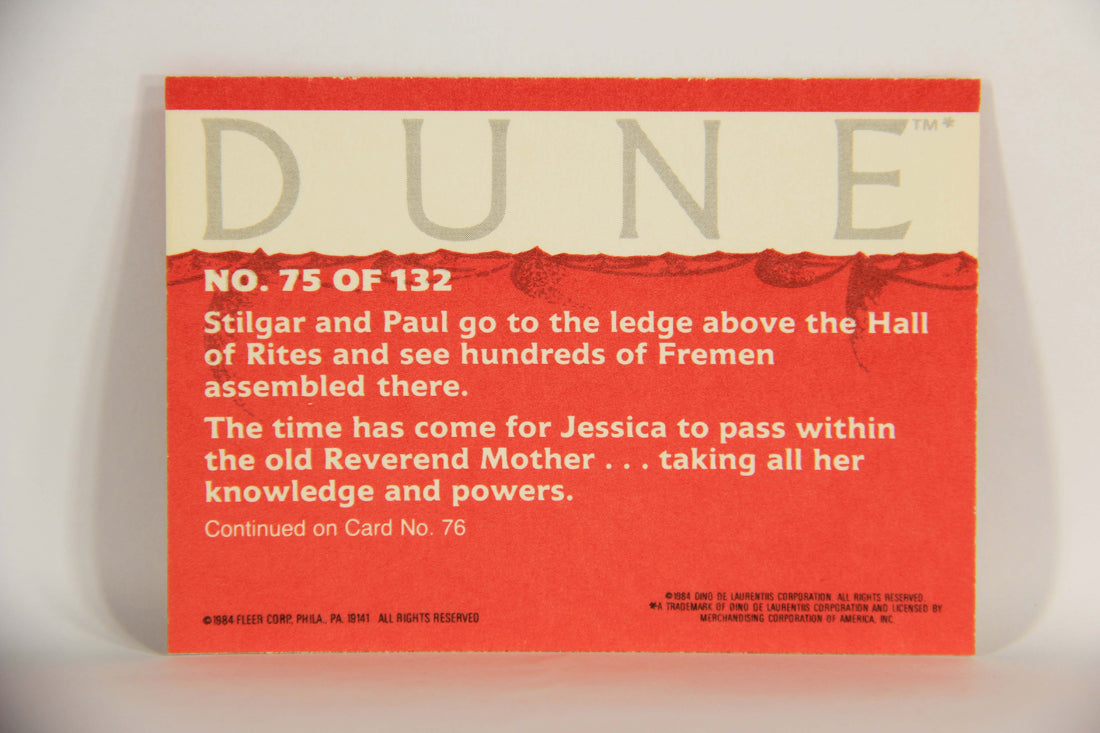 Dune 1984 Trading Card #75 The Fremen Gather To Witness The Change L014380
