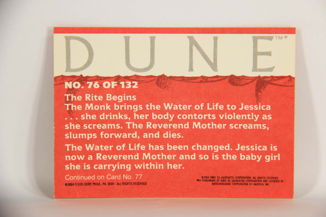 Dune 1984 Trading Card #76 Inside The Hall Of Rites L014381