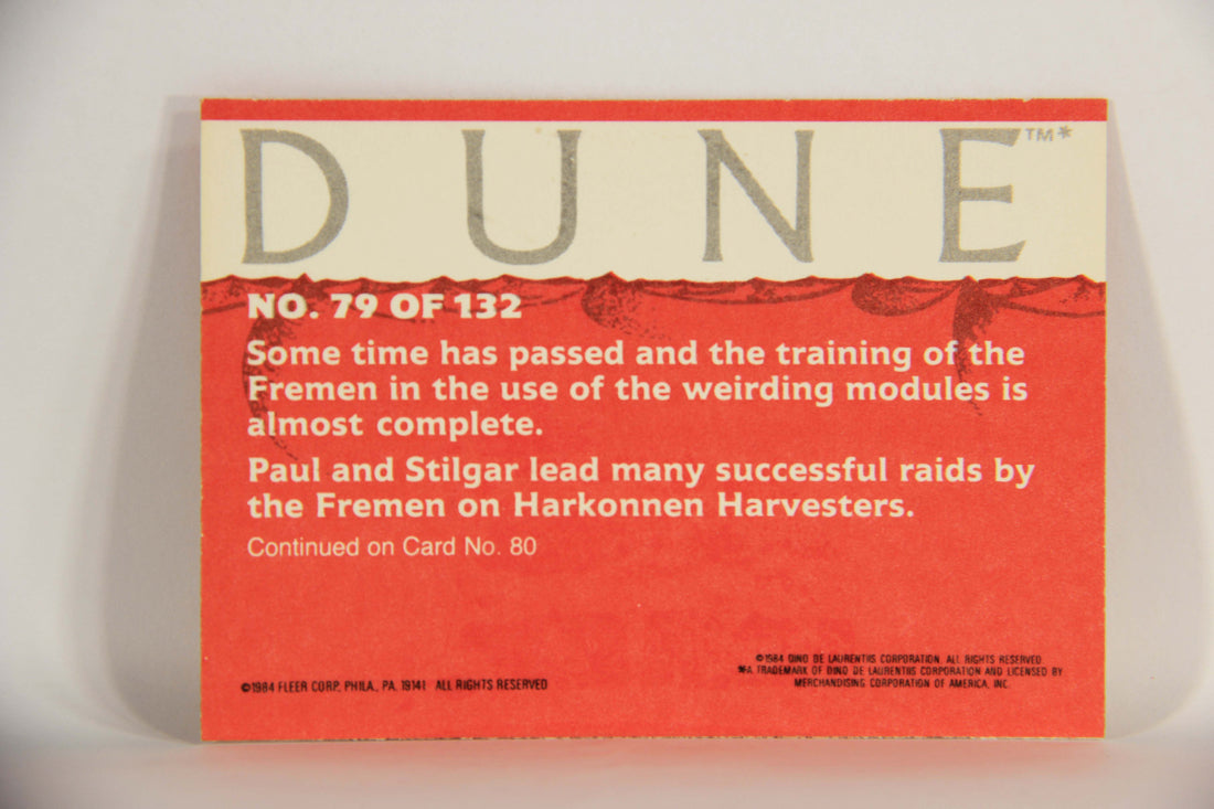 Dune 1984 Trading Card #79 Paul And Stilgar Watch The Fremen Charge L014384