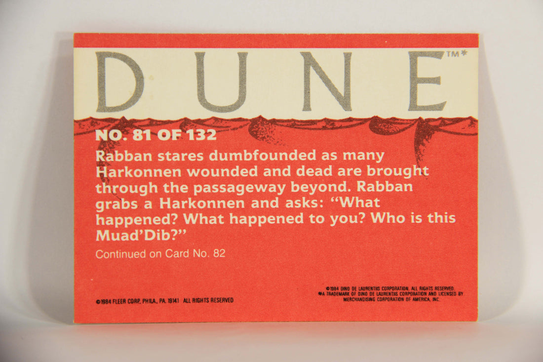 Dune 1984 Trading Card #81 Who Is This Paul Muad'Dib L014386