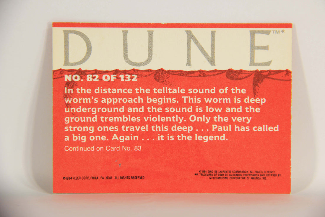 Dune 1984 Trading Card #82 It Is Time To Become A Sandrider L014387