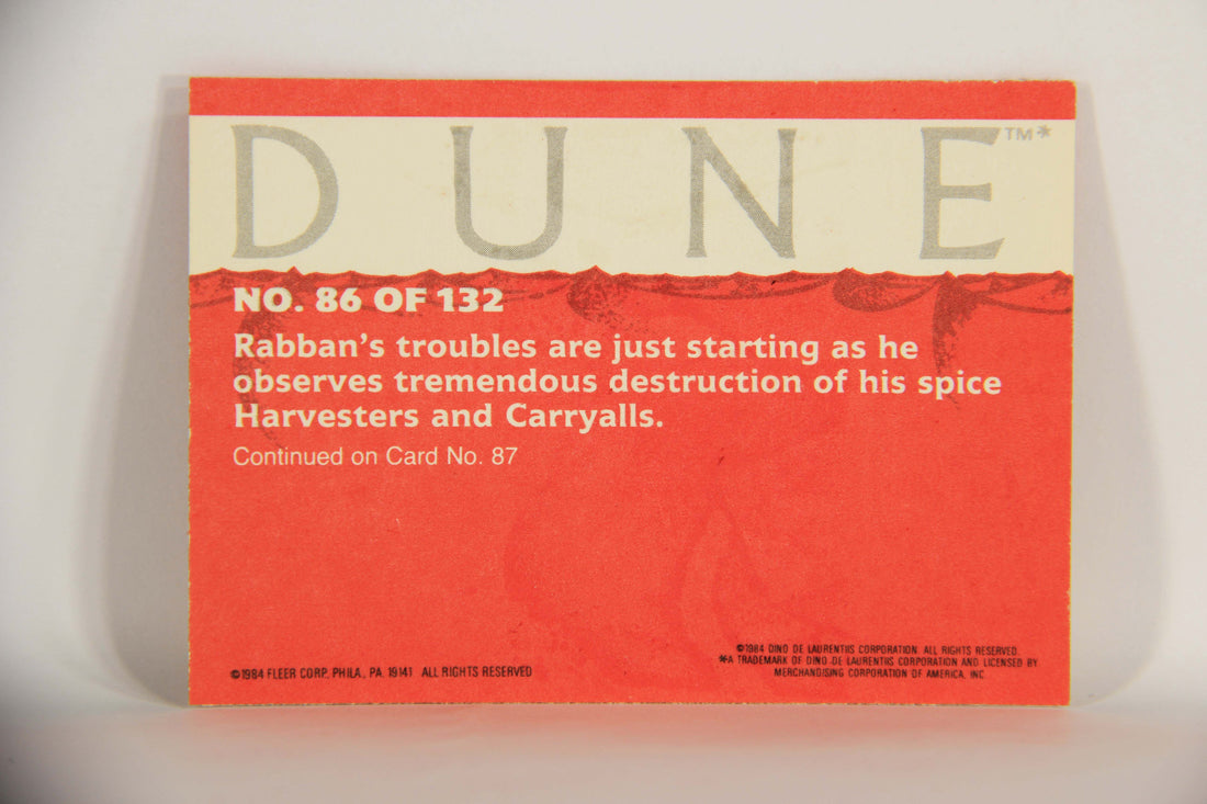 Dune 1984 Trading Card #86 Beast Rabban And The Boys L014391