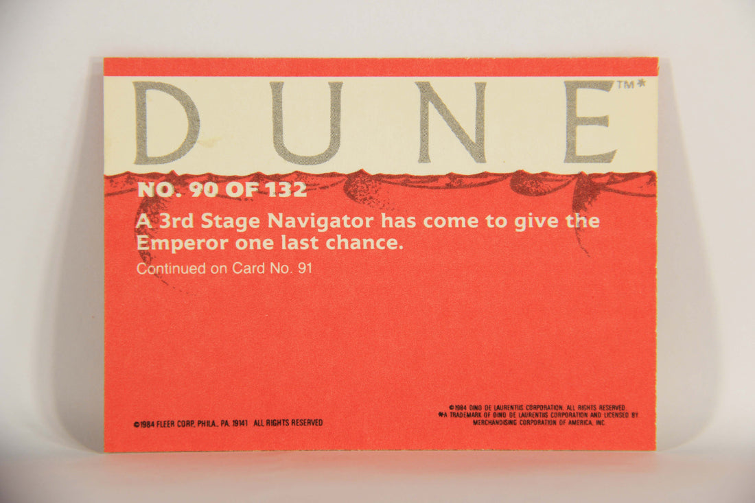Dune 1984 Trading Card #90 A Guild Ship Lands At The Emperor's Palace L014395