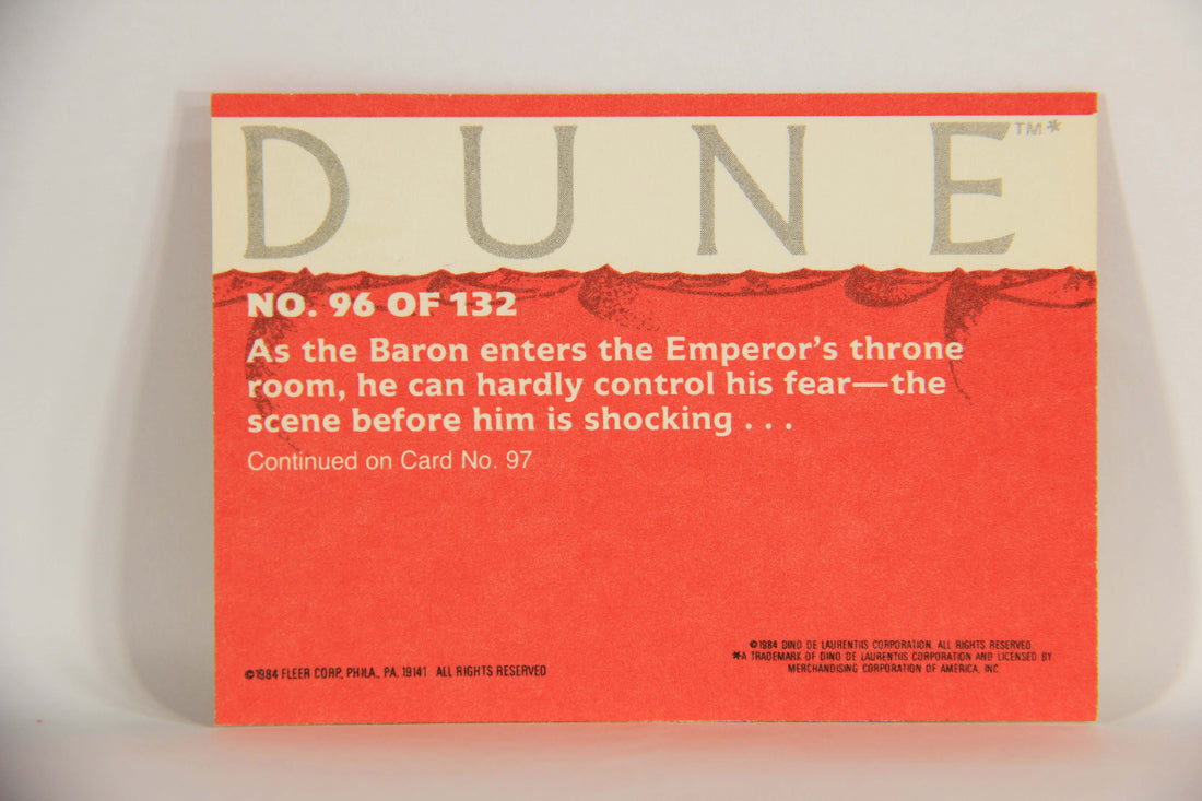 Dune 1984 Trading Card #96 The Baron Enters The Throne Room L014401
