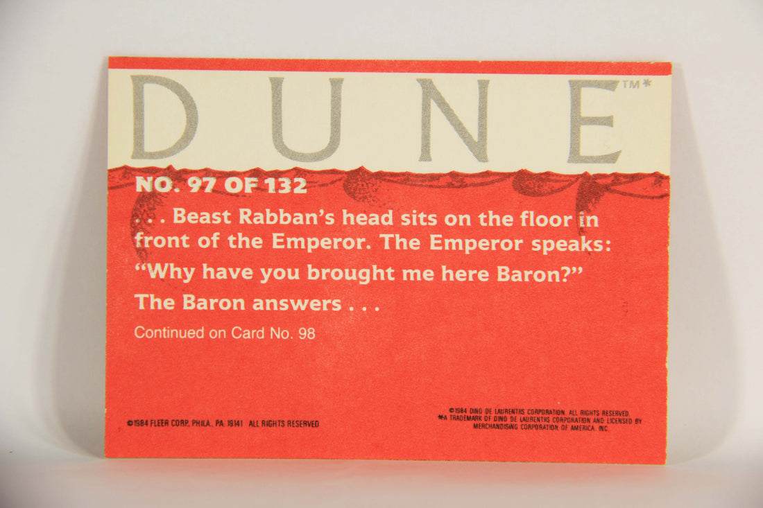 Dune 1984 Trading Card #97 Poor Rabban He's Been A Bad Boy L014402