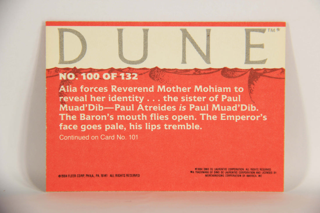 Dune 1984 Trading Card #100 Paul Atriedes Lives L014405