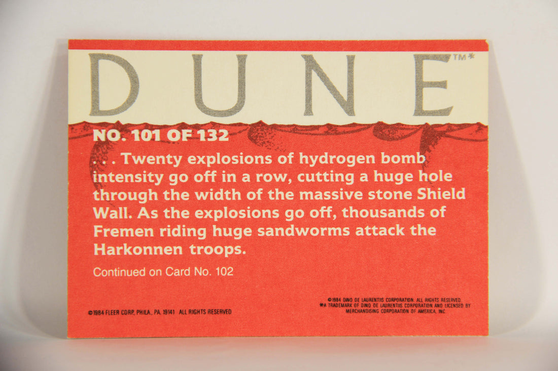 Dune 1984 Trading Card #101 Fremen Rush Into Battle L014406